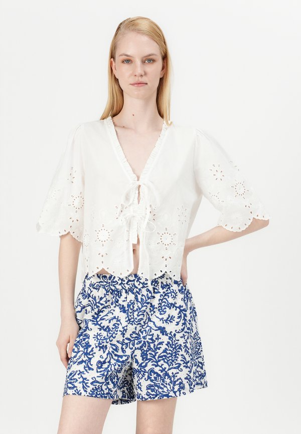 ONLMIFFY TIE - Blouse - cloud dancer3