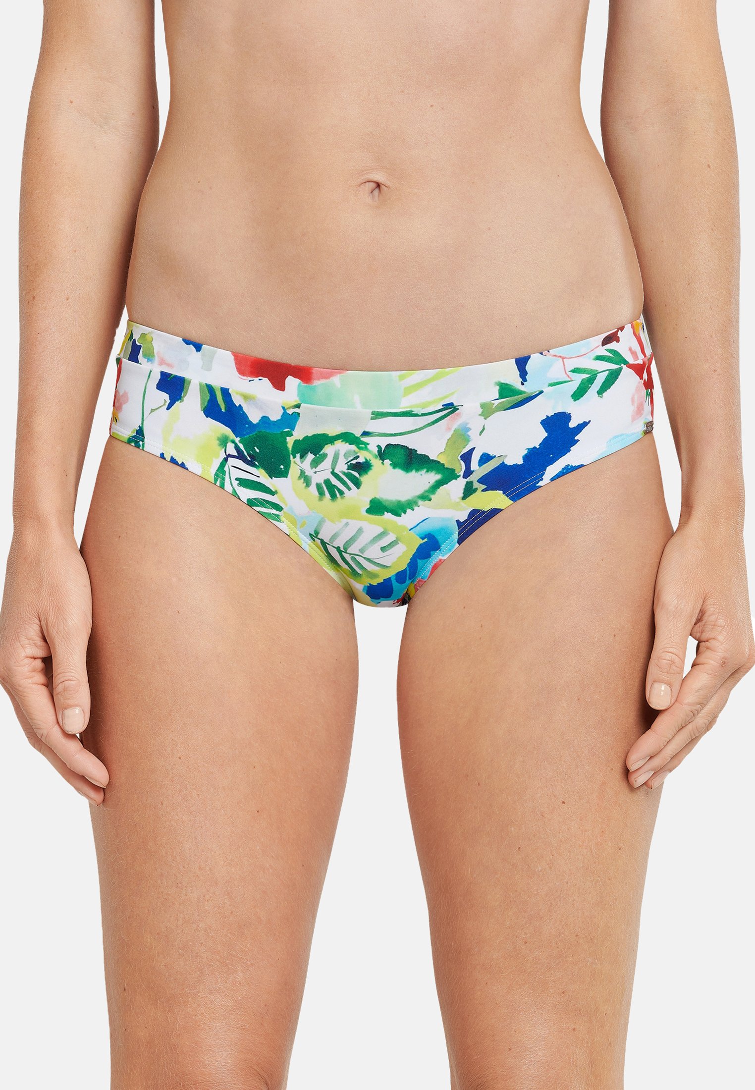 Schiesser Damen Bikini-Hose 'Tai' – Lilafarben, Gefüttert, Mit Sportlichem Streifenbund | Hoher Beinausschnitt