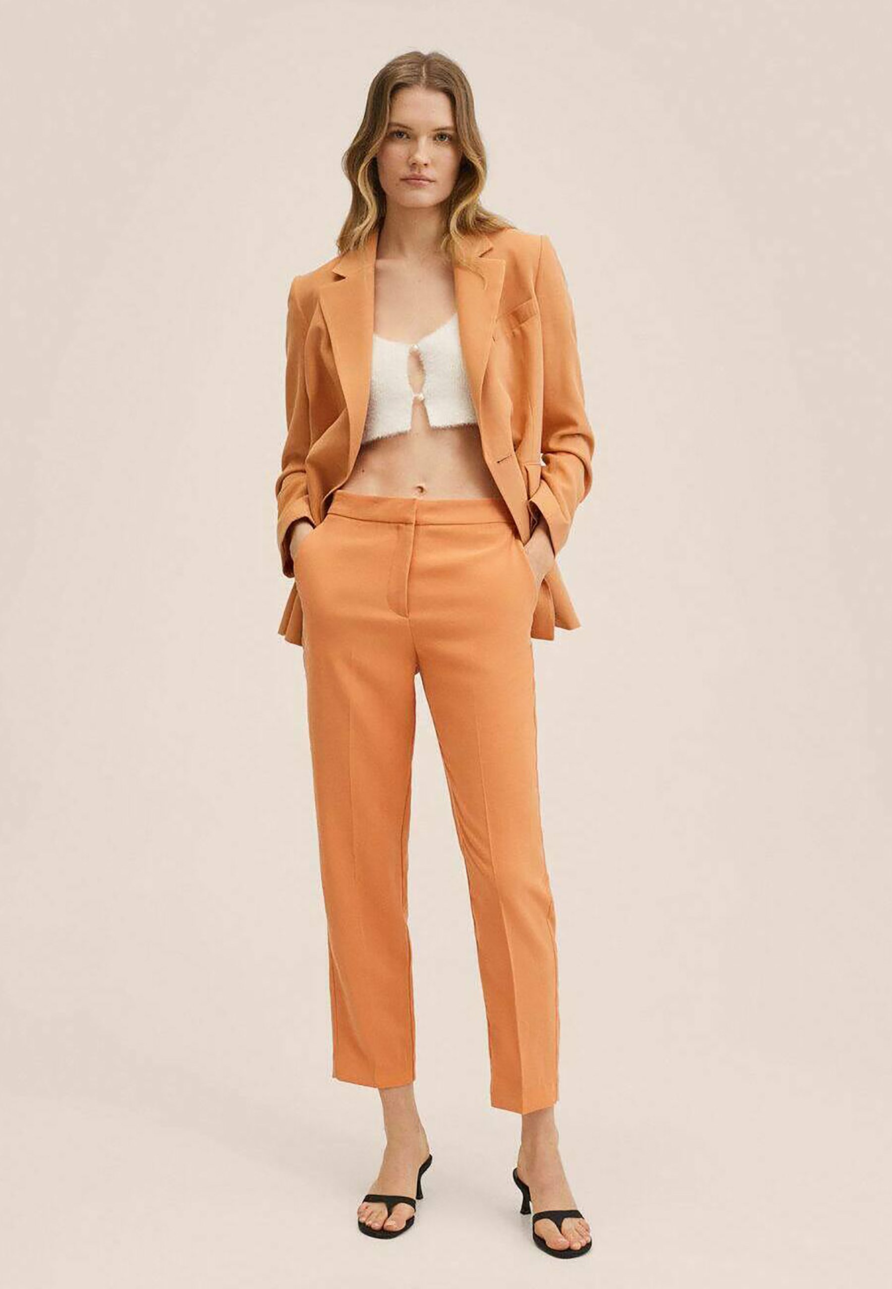 Mango TEMPO - Pantaloni - mandarine/arancione - Zalando.it