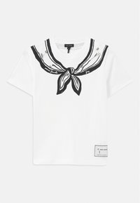 TROMPE LOEIL SCARF TEE - Apdrukāts T-krekls - white