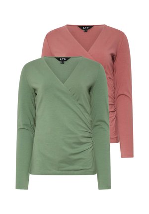 2 PACK  - Pitkähihainen paita - light green