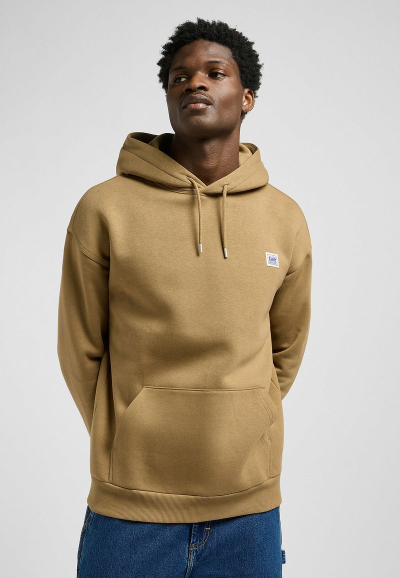 Lee LONG SLEEVE - RELAXED FIT - Jersey con capucha - dark khaki