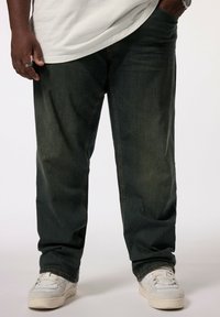 STHUGE BAUCHFIT BAGGY DIRTY 5-POCKET - Relaxed fit -farkut - blue denim