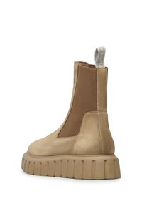 Voile Blanche GRENELLE CHELSEA - Botines con plataforma - hellbraun