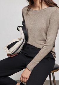 Street One Stickad tröja - taupe