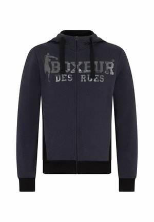 Boxeur Des Rues, BOXEUR DES RUES SWEATJACKE HOODED FULL ZIP - Sweatjacke - anthracite gray-light grey