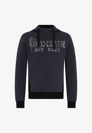 Boxeur Des Rues, BOXEUR DES RUES SWEATJACKE HOODED FULL ZIP - Felpa con zip - anthracite gray-light grey