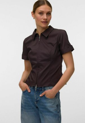 Vero Moda SHIRT VMLOTUS SHIRT - Chemisier - chocolate torte
