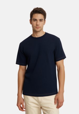 KURZARM - T-shirts basic - dunkelblau