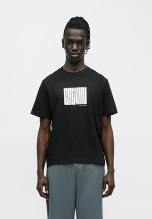 MAZE GRAPH - Nyomott mintás póló - black