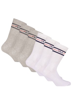 Socken - grau/weiß