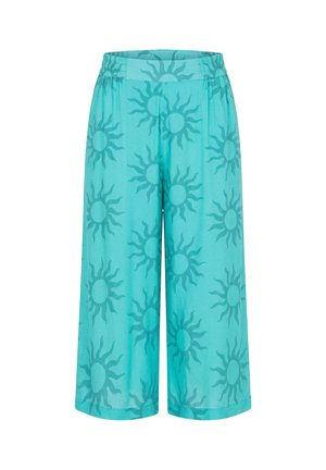 Studio Untold, SUN PRINT CULOTTES - Pantaloni - blue mint