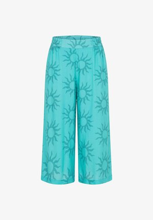 Studio Untold, SUN PRINT CULOTTES - Bukser - blue mint