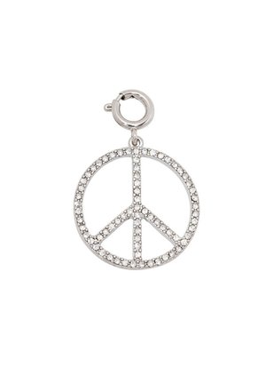 SNEAKER CHARM PEACE - Sonstige Accessoires - crystal silver