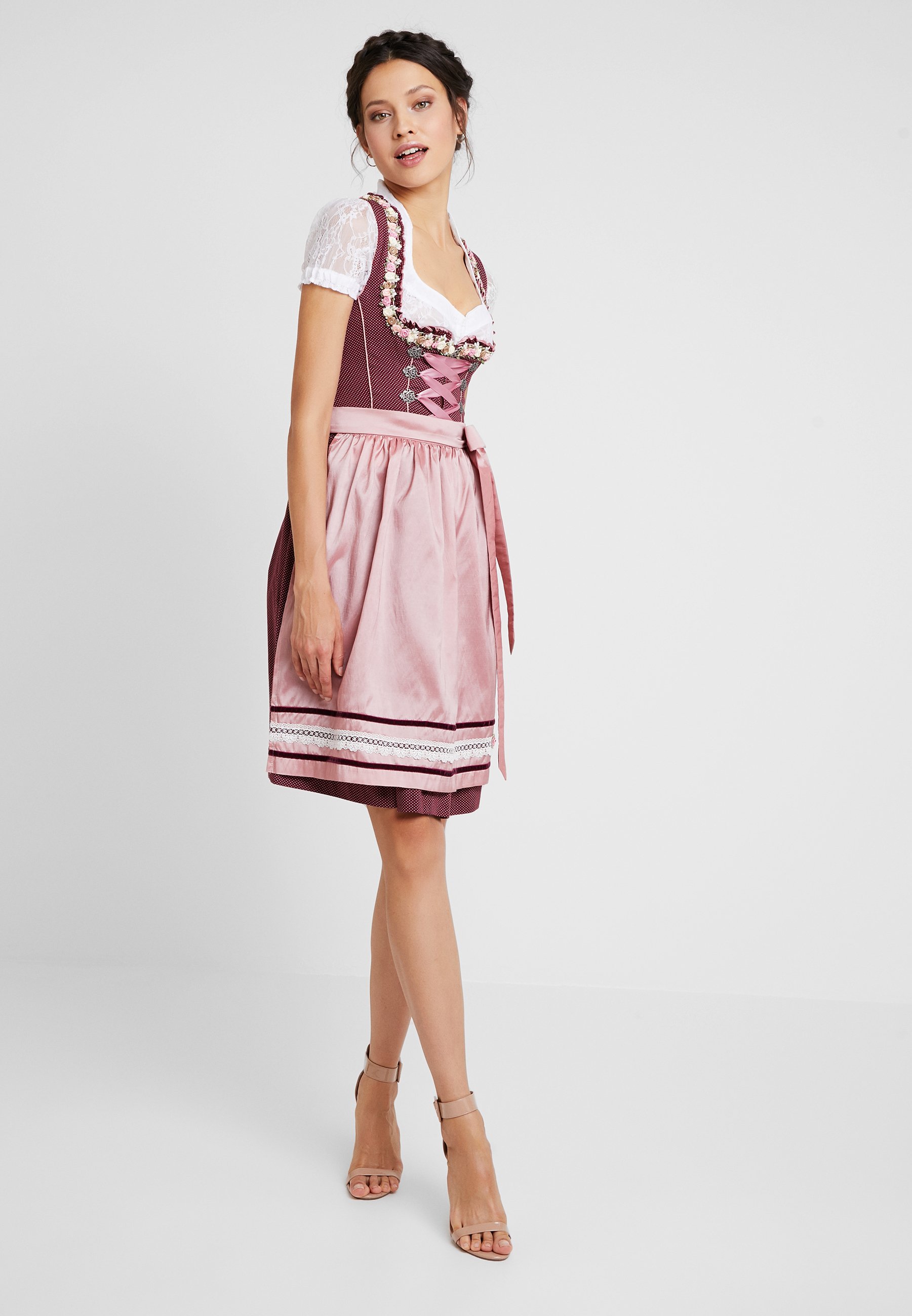 FIRMON Robe Barmaid Dirndl pour Femme Grande Taille