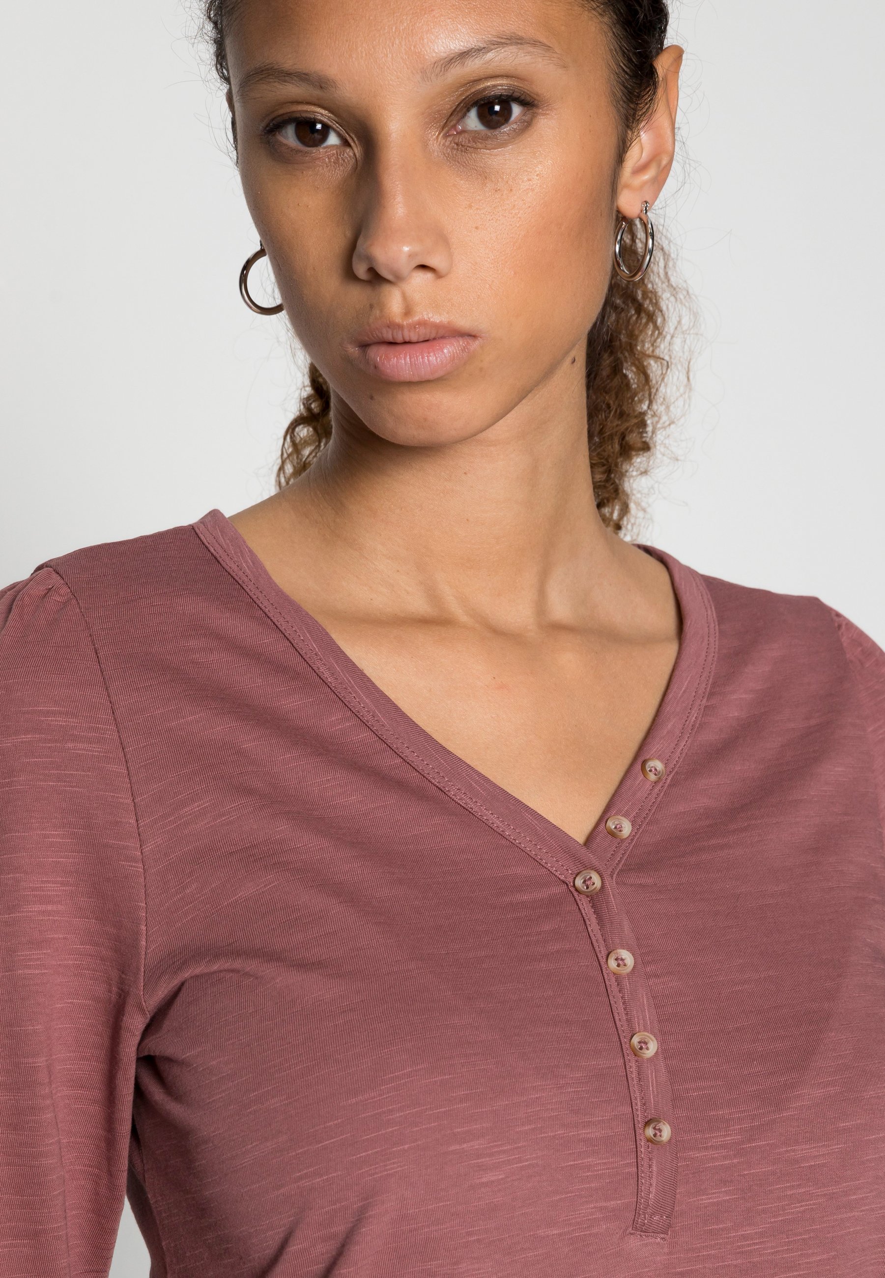 Esprit HENLEY - T-shirt à manches 