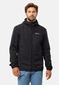 Jack Wolfskin - FELDBERG HOODY - Giacca outdoor - black Immagine in miniatura 1