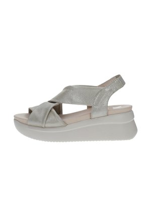 Sandalias con plataforma - beige