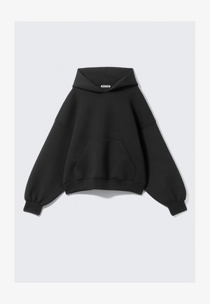 Weekday OVERSIZED SCUBA HOODIE - Felpa con cappuccio - black
