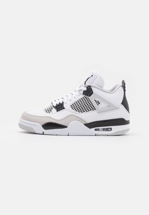Jordan AIR JORDAN 4 RETRO - Sneakers alte - white/black/neutral grey