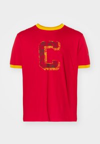 COLLEGE RINGER - Tricou cu imprimeu - red/yellow