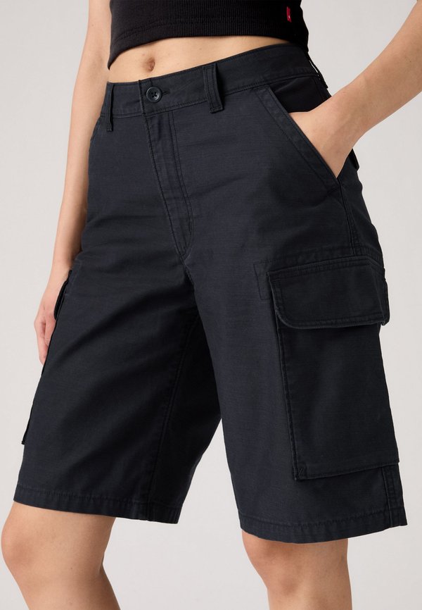 BAGGY DAD CARGO SHORT - Denim shorts - caviar4