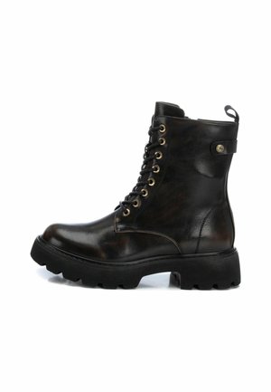 Stivaletti stringati - brown