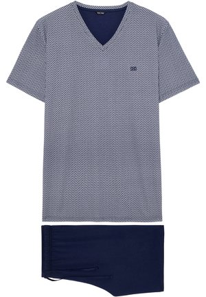HOM SET - Nattøj sæt - navy print