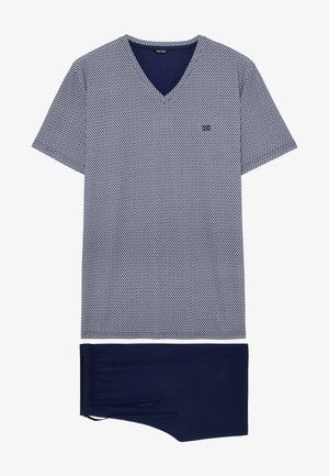 HOM SET - Nattøj sæt - navy print