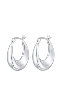 ELEGANT CLASSIC HOOPS - Auskari - silberfarben