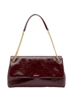 ORBITA MEDIA CON CATENA  CRACKLÉ - Handtasche - red turin