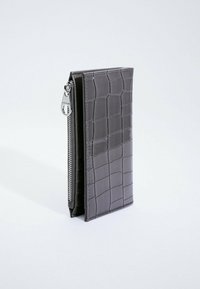 Stradivarius BASIC MIT KROKOPRÄGUNG  - Portefeuille - dark grey