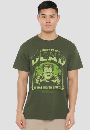 Universal Studios, UNIVERSAL MONSTERS/FRANKENSTEIN HAS NEVER LIVED - Print T-shirt - green