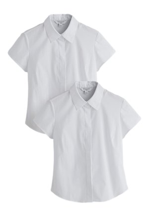 Next, REGULAR FIT - ESSENTIAL SHORT SLEEVE 2 PACK  . - Blusa - white