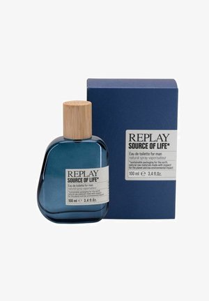 Replay Fragrances GIFTSET REPLAY SOURCE OF LIFE MAN EDT 100ML + POCHETTE - Eau de toilette - blue