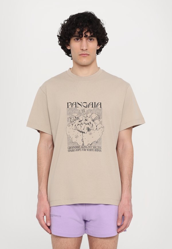 MIDWEIGHT HOPE RHINO UNISEX - Print T-shirt - stone2