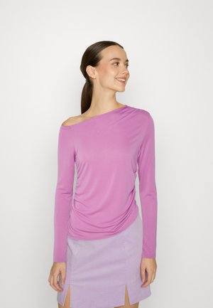 LOU DRAPED LONG SLEEVE - Maglietta a manica lunga - lavender