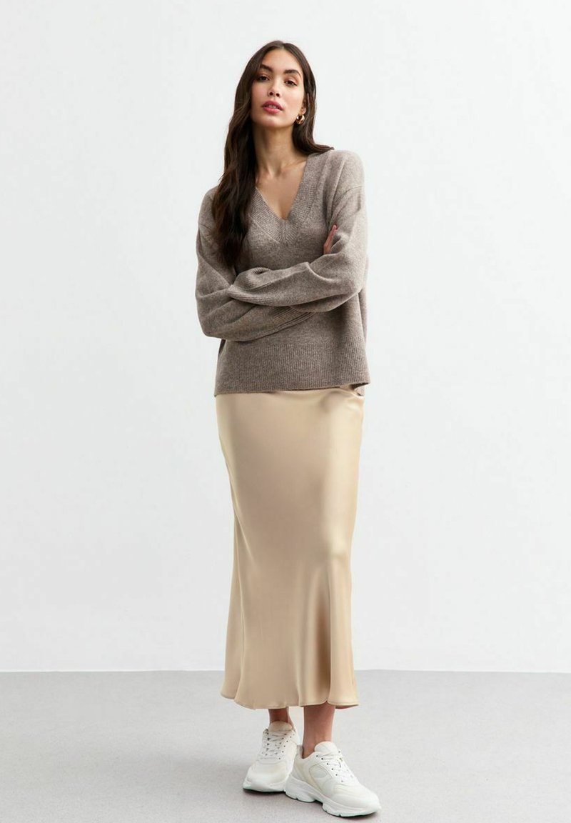 New Look Falda larga - mink