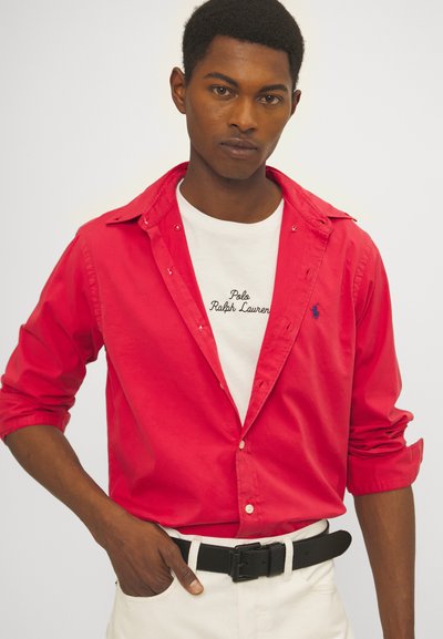 Polo Ralph Lauren CUSTOM FIT TWILL SHIRT - Krekls - sunrise red