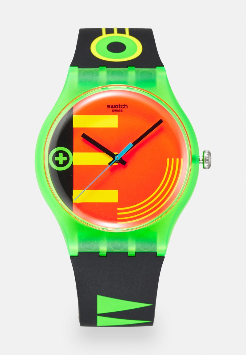 Swatch NEON RIDERUNISEX - Watch - black/green/orange/multi-coloured ...