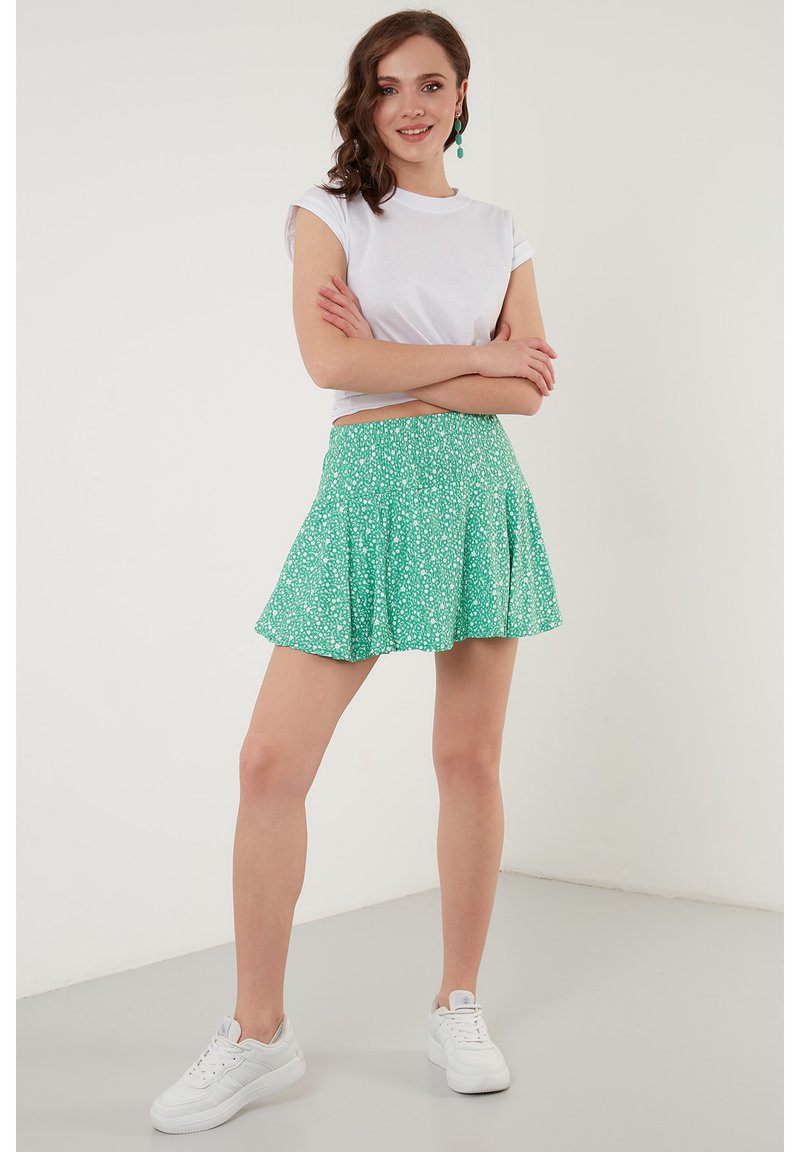 Damen Jeansröcke | LELA FLOWERED A-Linien-Rockbenetton color/grün - RO73840 Damen Jeansröcke | LELA FLOWERED A-Linien-Rockbenetton color/grün - RO73840