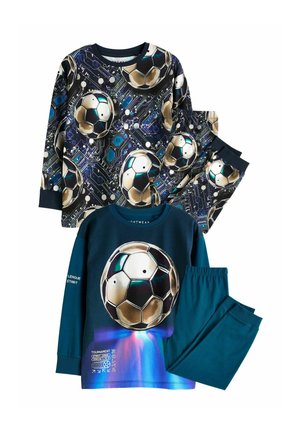 LONG SLEEVE 2 PACK SET - Pyjama - blue football