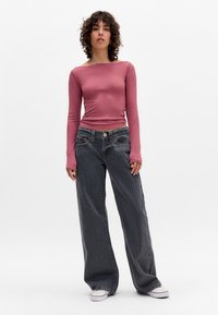BDG Urban Outfitters KAYLA STRIPE - Brīva piegriezuma džinsi - black