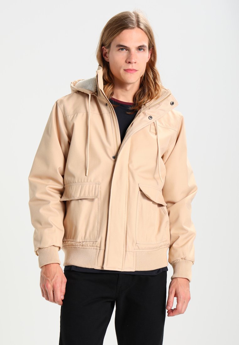 Urban Classics HEAVY HOODED JACKET - Chaqueta de entretiempo - beige