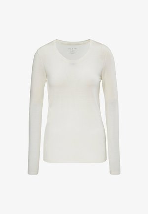 FALKE DAILY CLIMAWOOL CREW NECK - Hemd - off-white
