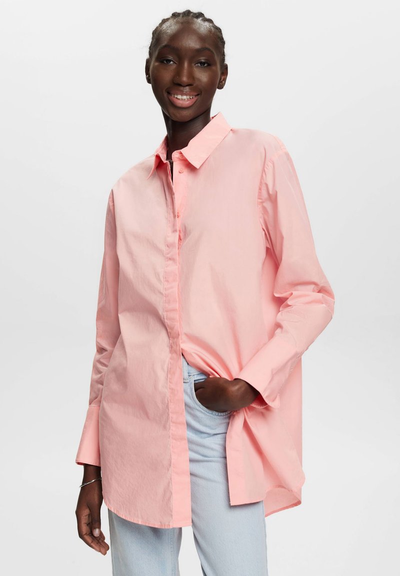 Esprit PAPER TOUCH Buttondown blouse pink Zalando.de