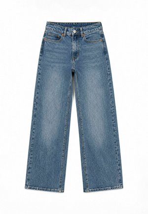 Elara, ELARA JEANS DESTROYED WIDE LEG - Wide Leg - blau