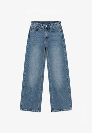 Elara, ELARA JEANS DESTROYED WIDE LEG - Wide Leg - blau