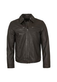 Lederjacken24 LEON - Lederjacke - choco
