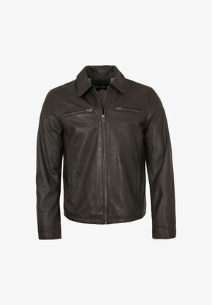 Lederjacken24 LEON - Lederjacke - choco